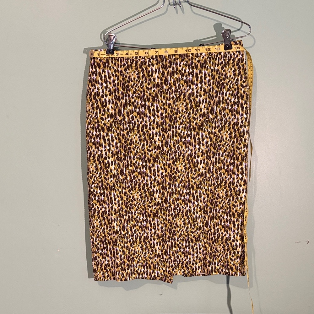 J. Crew Animal Print Pencil Skirt